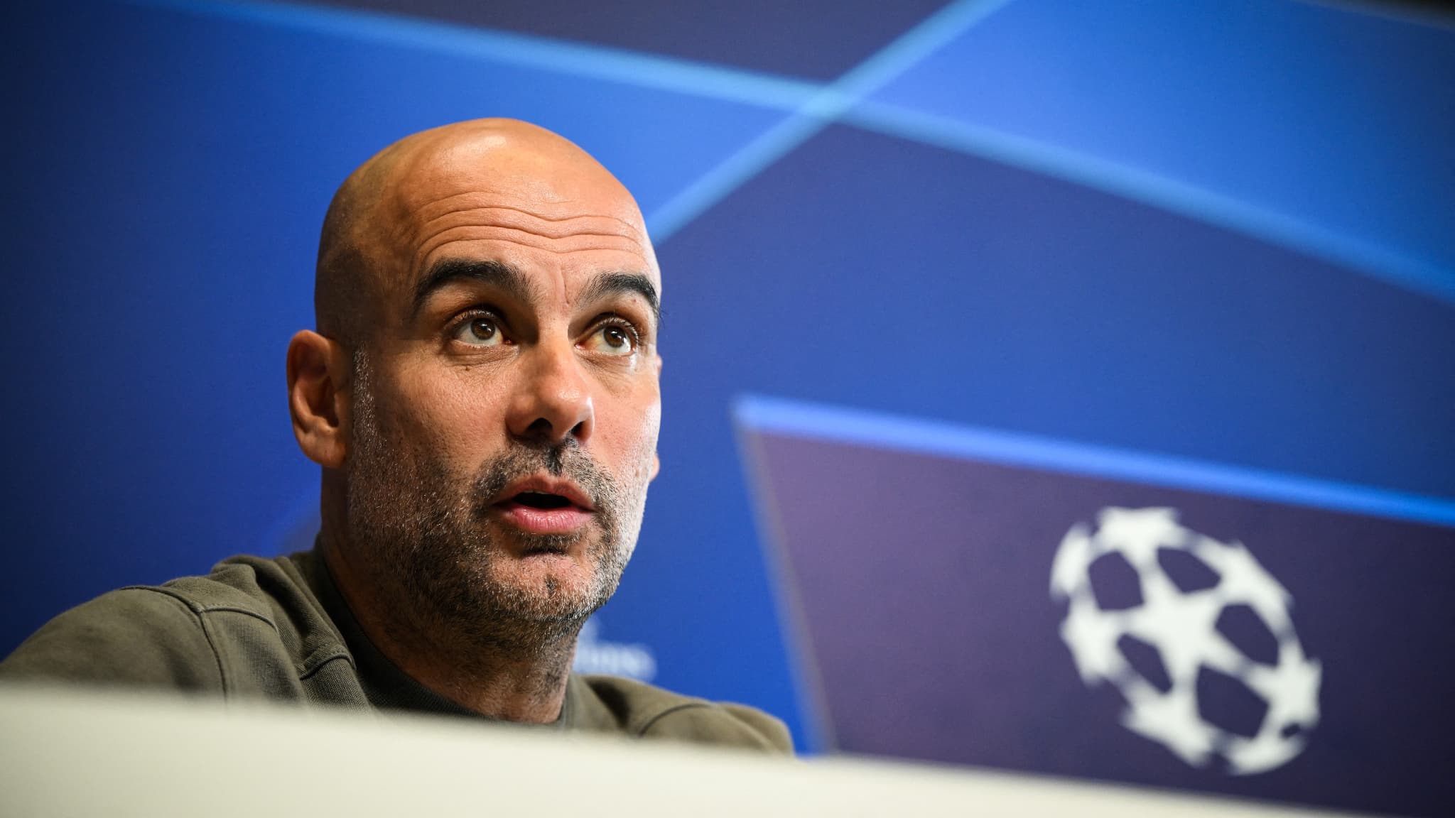 Pep Guardiola l entraineur de Manchester City le 16 mai 2023 1637723