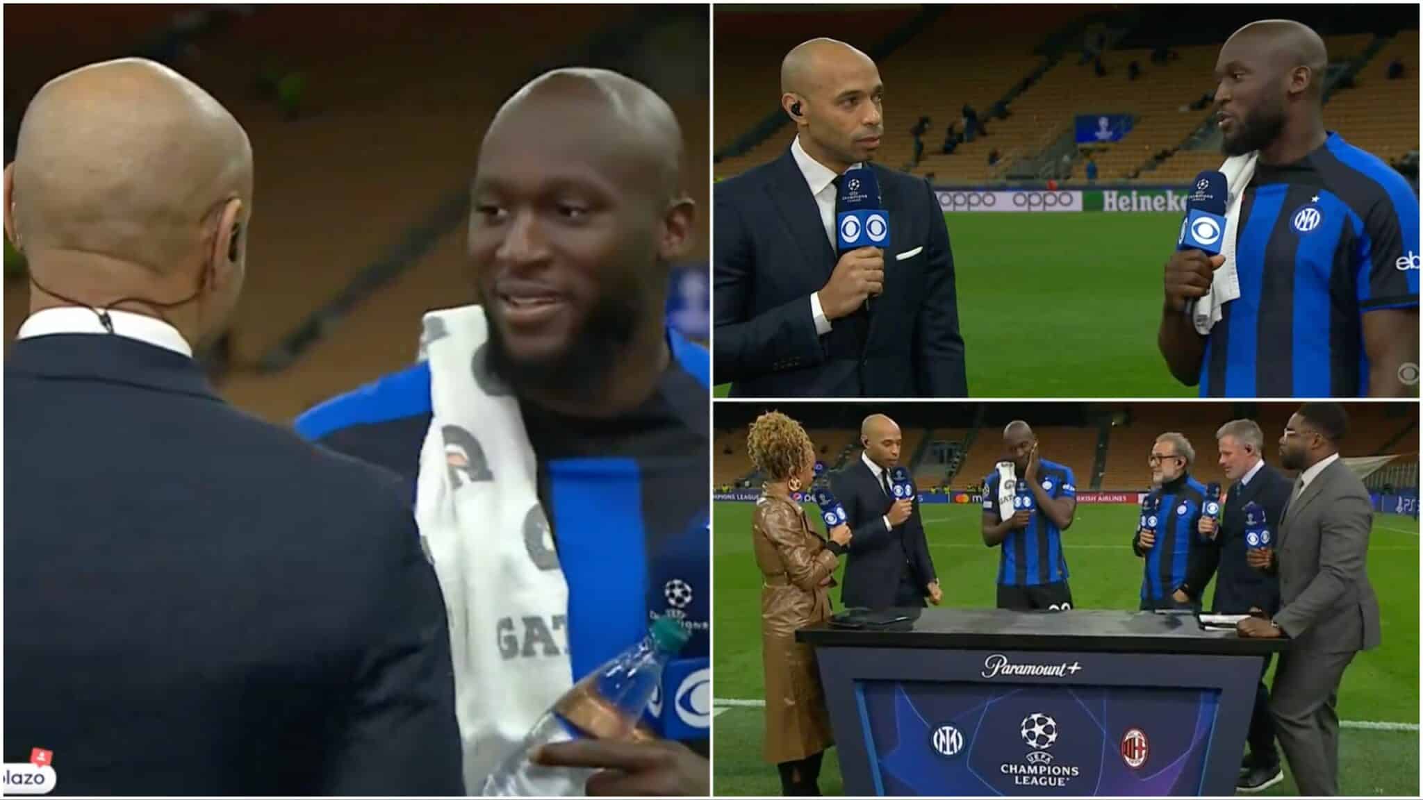 Lukaku refuse de lui donner son maillot et voici la réaction de Thierry Henry sur le plateau de CBS Sports