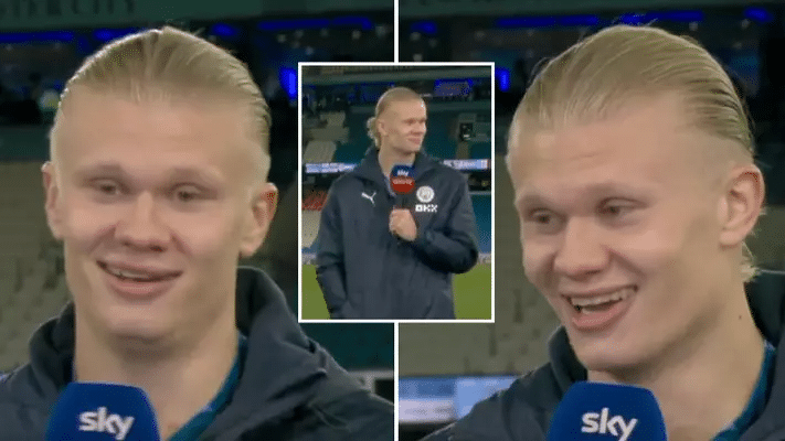 Erling Haaland donne une nouvelle interview brillante après avoir marqué le but du record