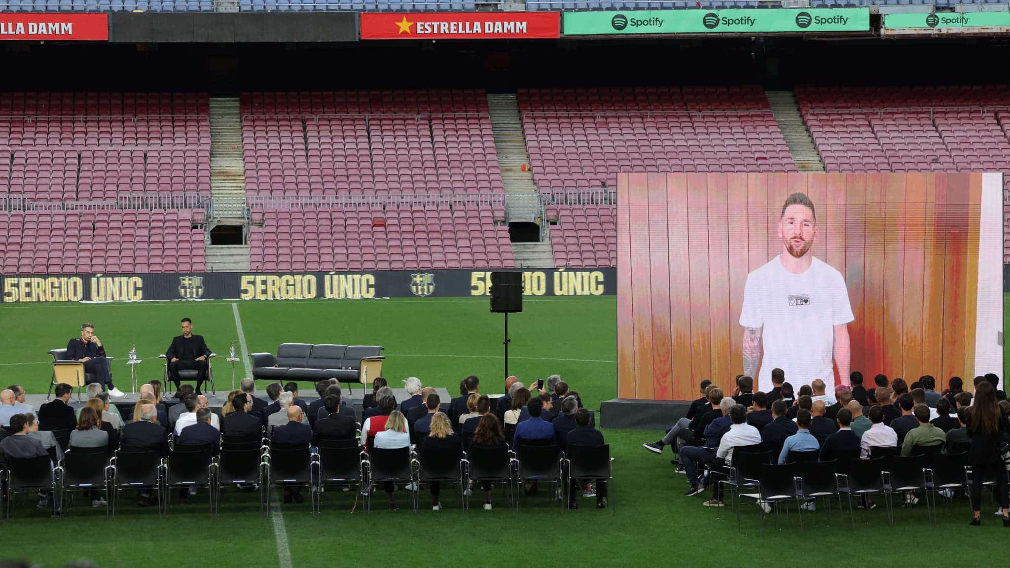 Message de Messi à Busquets