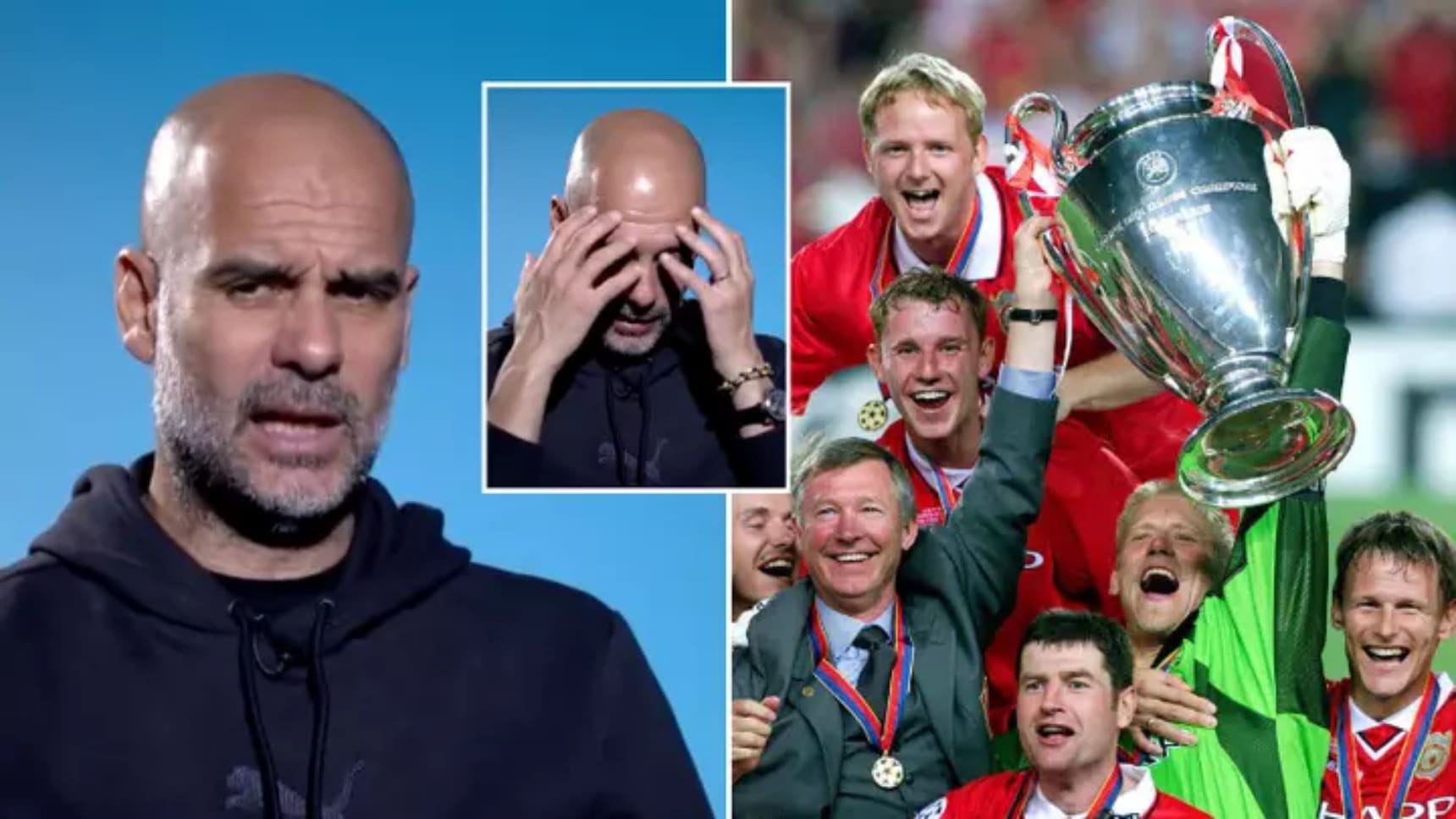 Pep Guardiola critiqué pour ses commentaires sur la victoire de Man Utd en Ligue des champions en 1999