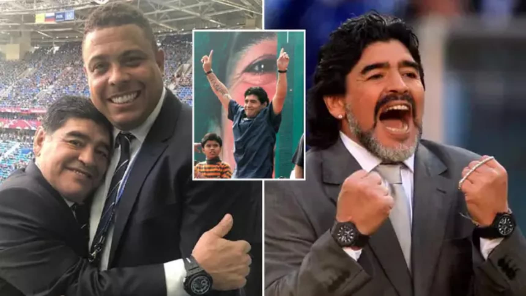 Ronaldo explique l’incroyable histoire de Diego Maradona qui portait toujours deux montres