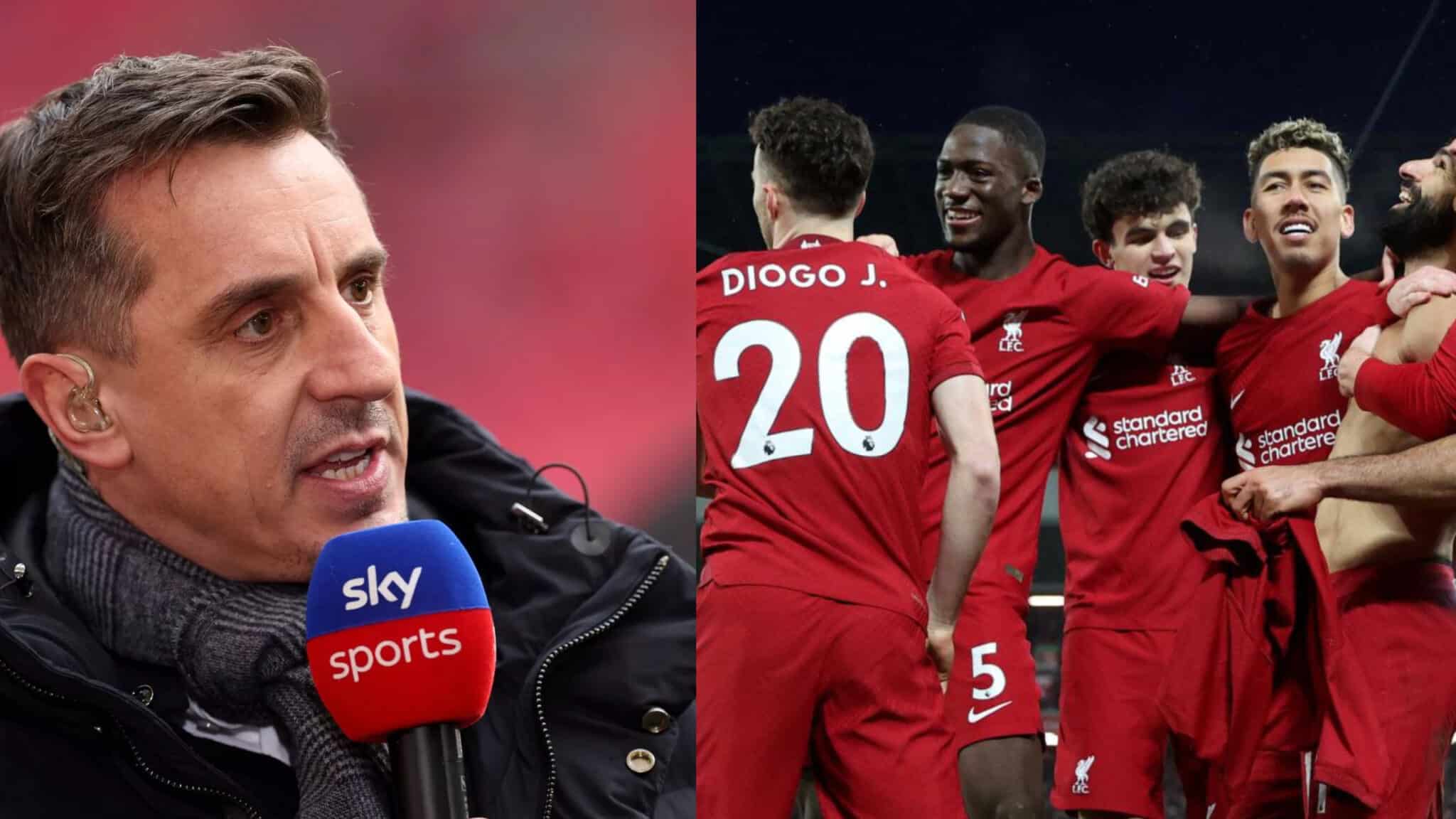 « Tous ont des difficultés, individuellement » : Gary Neville cite 4 stars de Liverpool qui ne sont pas à leur meilleur niveau en ce moment