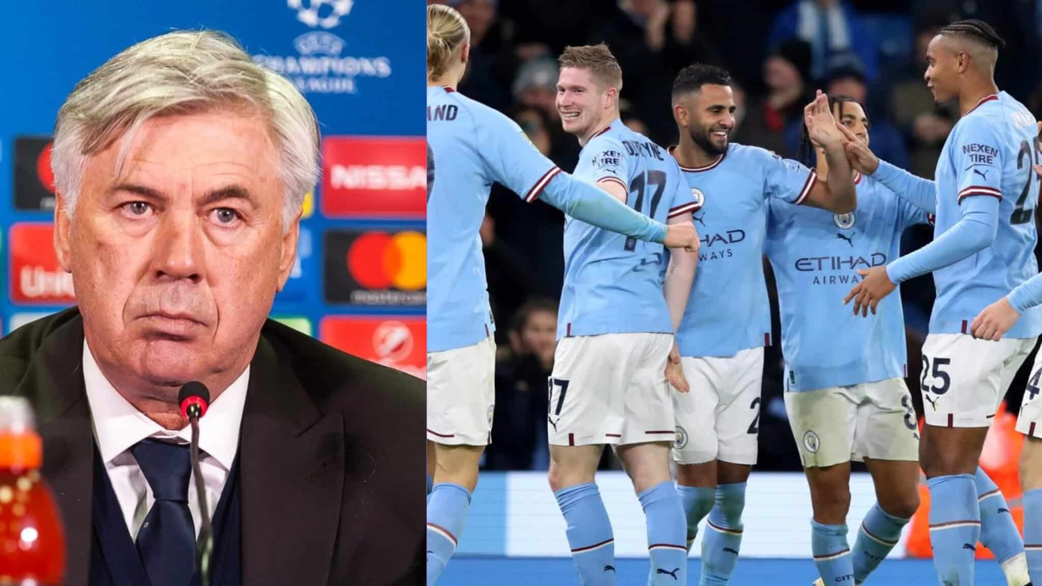 Ancelotti identifie les quatre dangereux de Man City