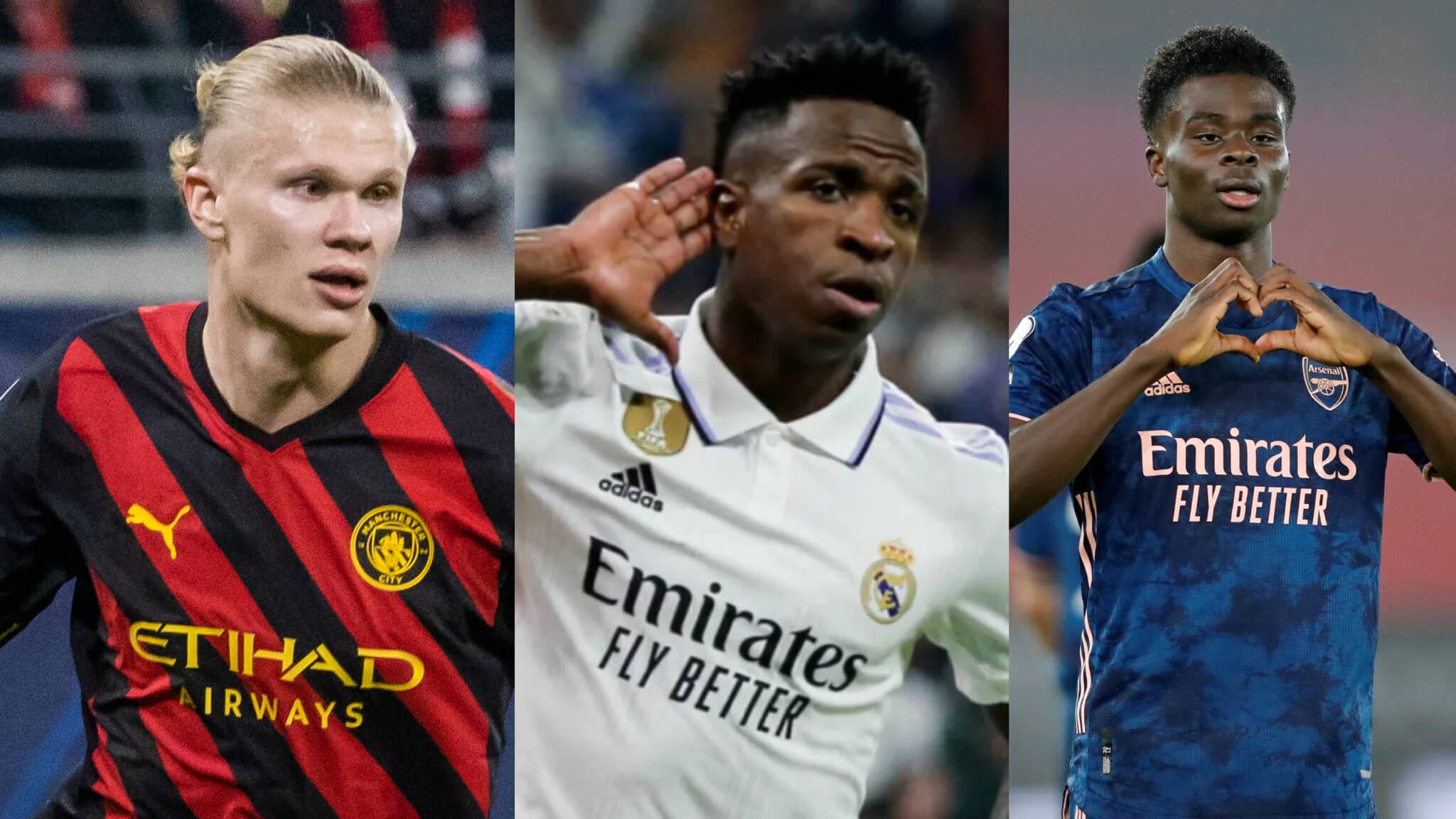 Vinicius 2é, Saka 4é… les 4 jeunes joueurs les plus en forme d’Europe en ce moment