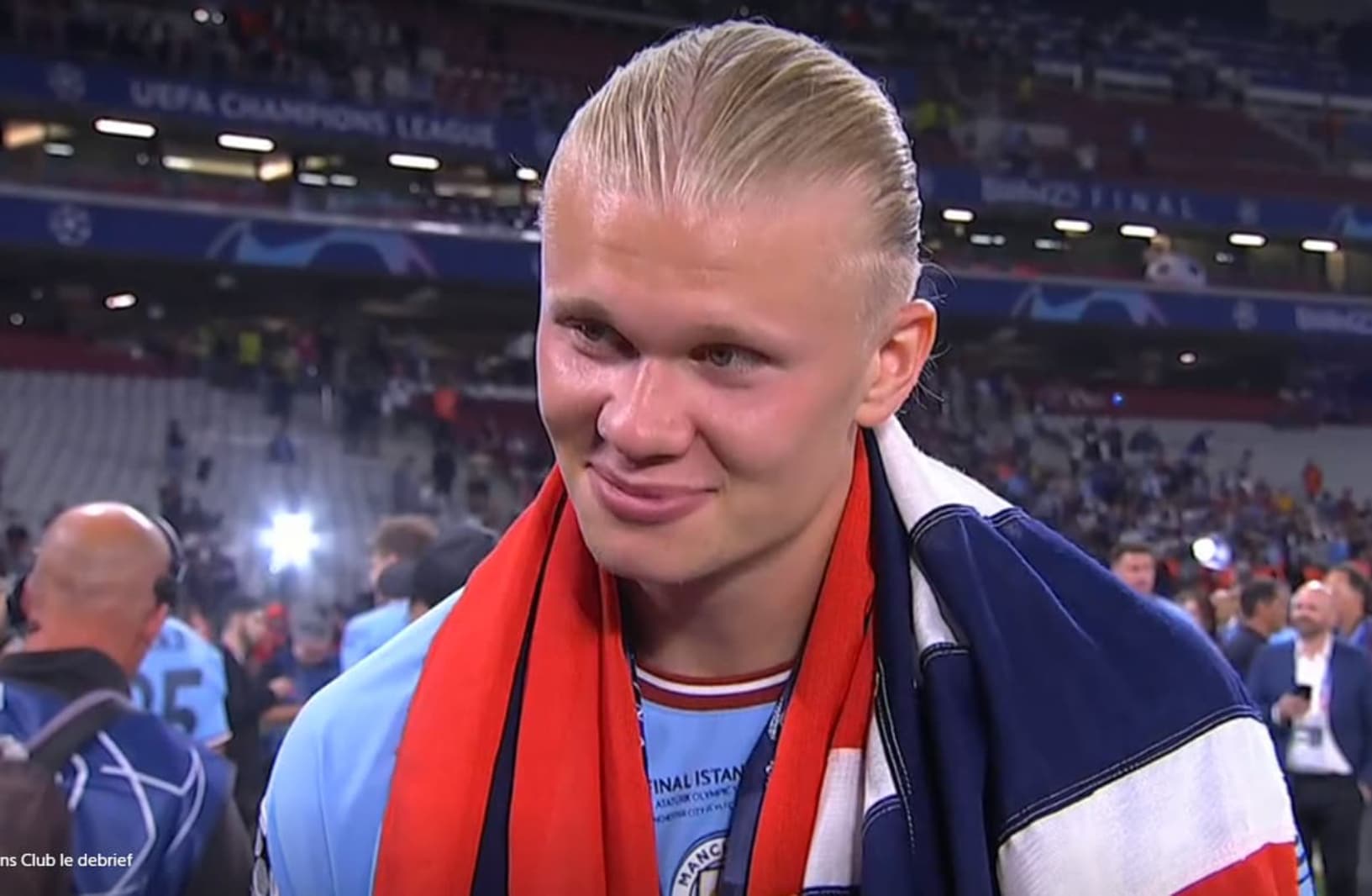 Erling Haaland en interviex apres le sacre de Manchester City en Ligue des champions 10 juin 2023 1653997 1 1