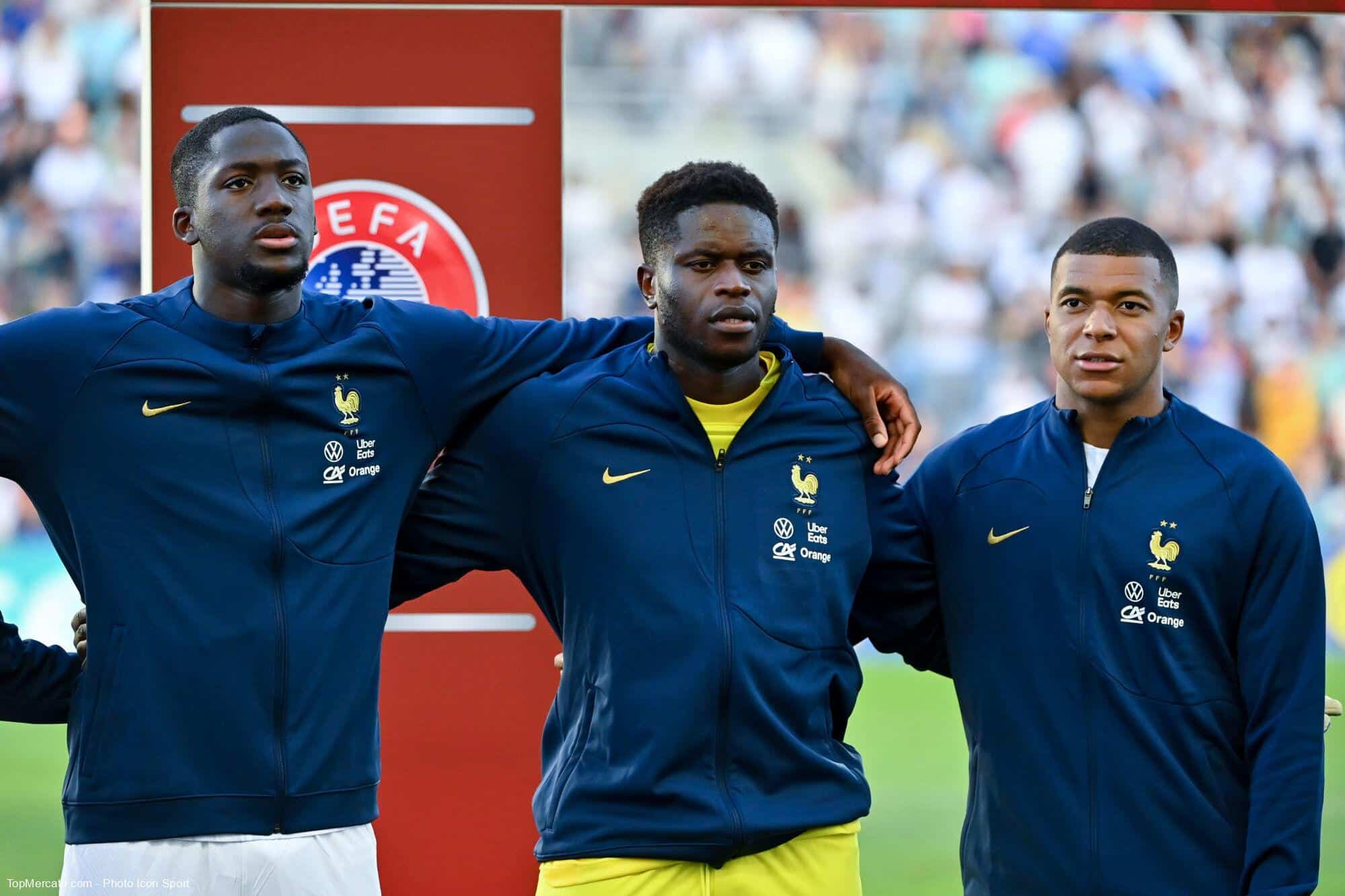Ibrahima Konate Brice Samba Kylian Mbappe Equipe de France Bleus