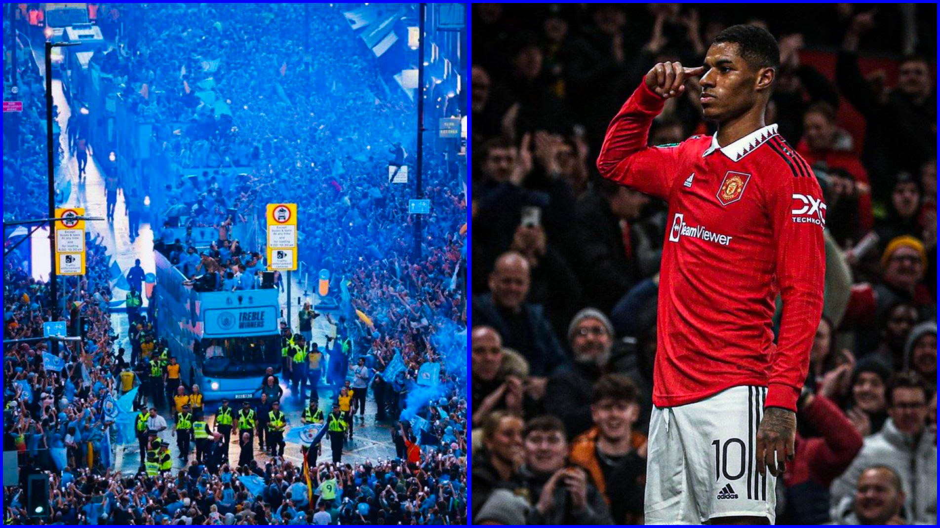 La sortie classe de Rashford après le triplé de Man City