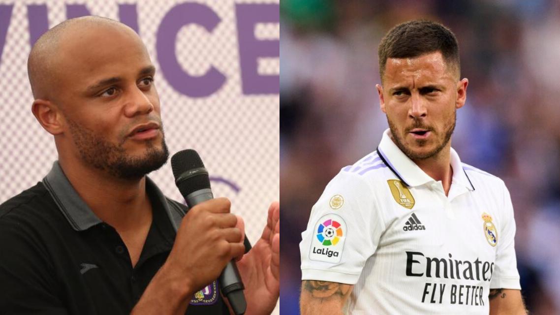 Vincent Kompany explique : «C’est pourquoi Hazard a échoué au Real Madrid»