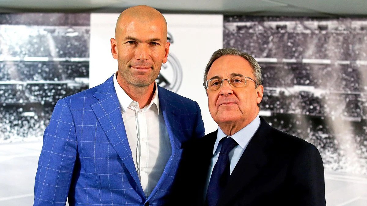 Real Madrid Zinedine Zidane Florentino Perez