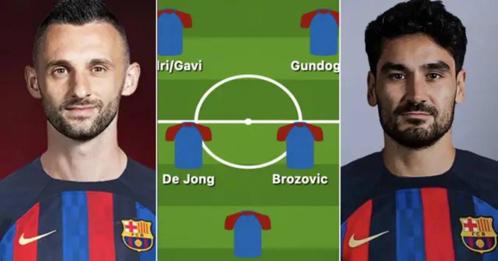 Le meilleur onze du Barça avec Gundogan et Brozovic dans l’alignement