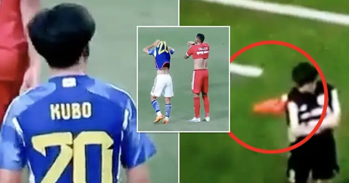 Echange de maillots avec un péruvien, le geste irrespectueux de Take Kubo prise en photo