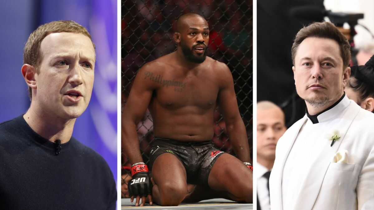 jon jones a pris partie dans le combat qui pourrait opposer mark zuckerberg a elon musk