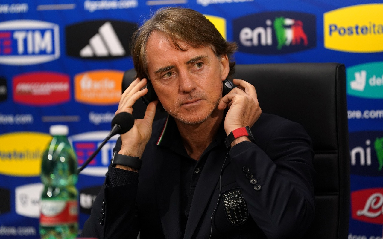 mancini italia conferenza getty