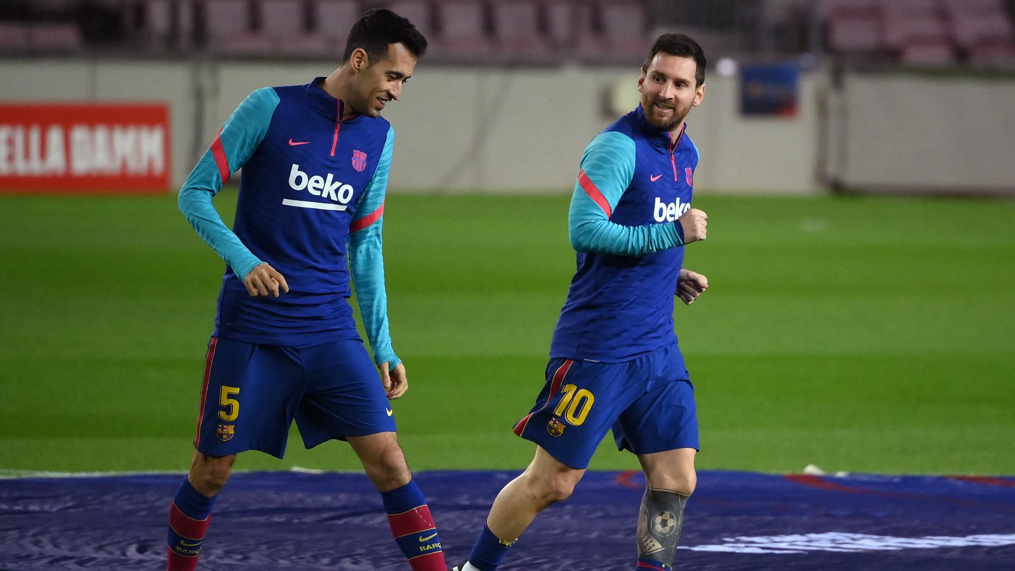 Messi avec Busquets à l'inter Miami