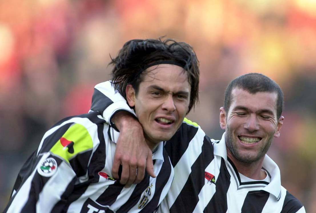 Inzaghi et Zidane à la Juventus