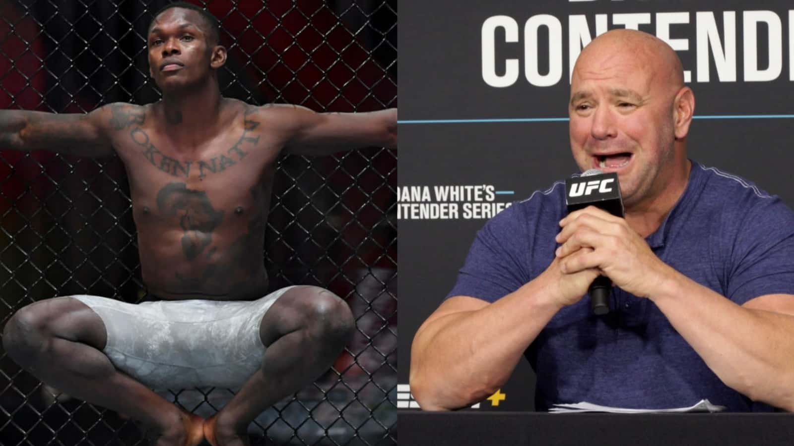 Dana White and Israel Adesanya 1