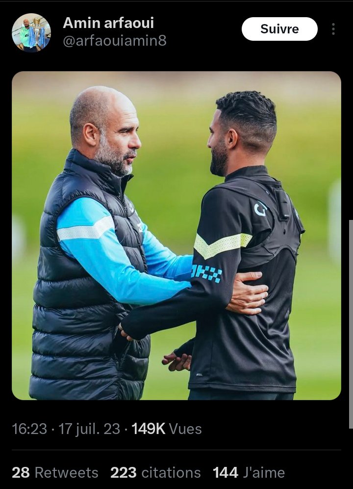 Photo de l'ami de Mahrez