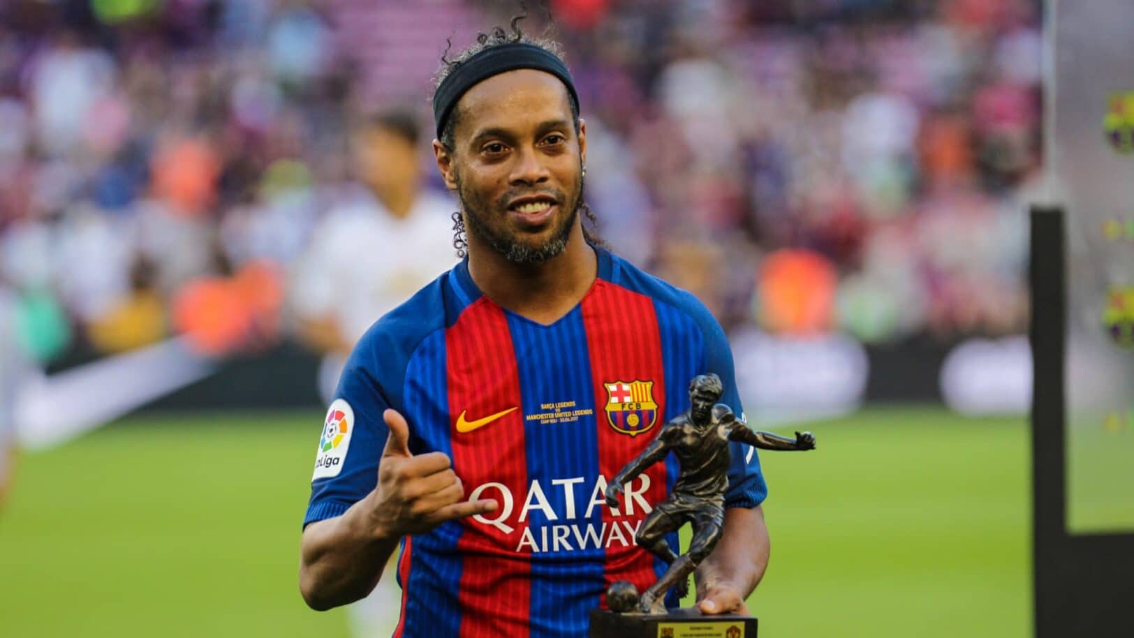 Ronaldinho au Camp Nou en 2017 1556492