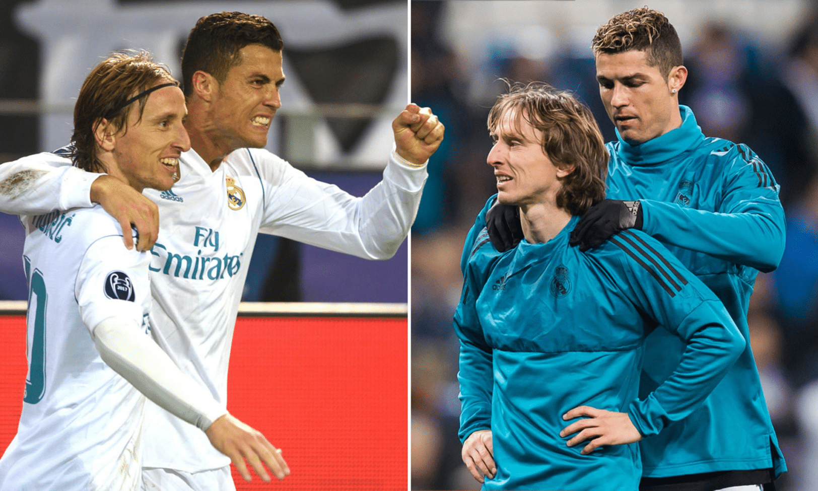 Modric avec Ronaldo