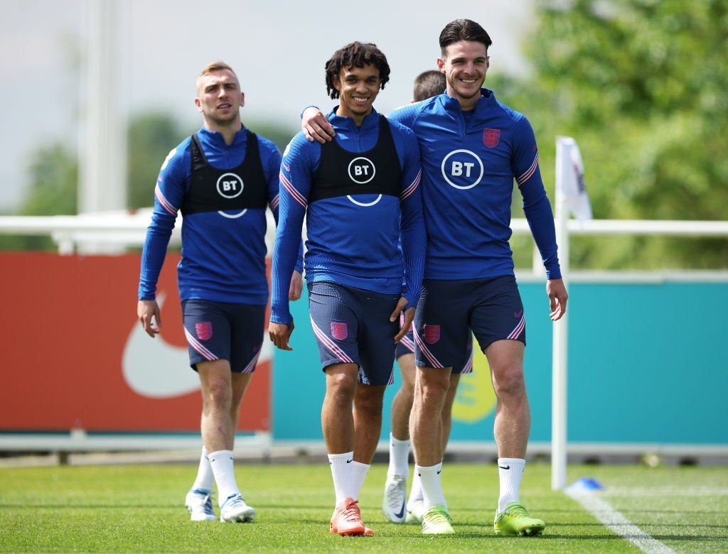 Arnold avec Declan Rice