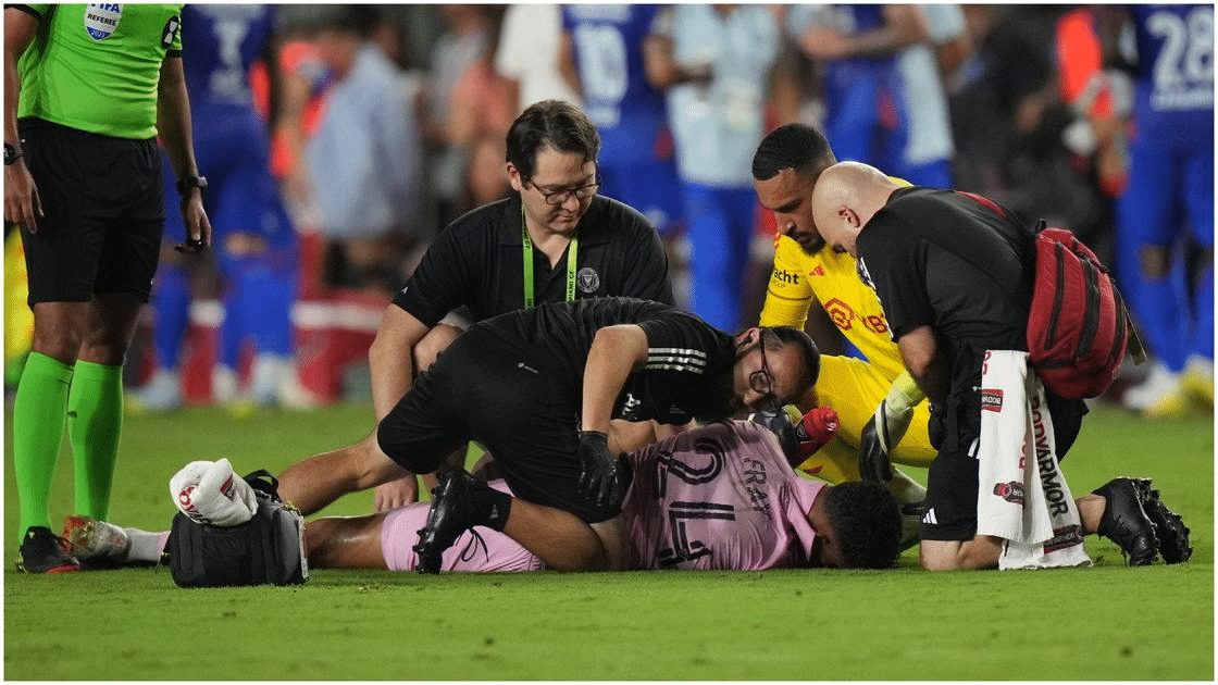 Ian Fray qui s'est blessé