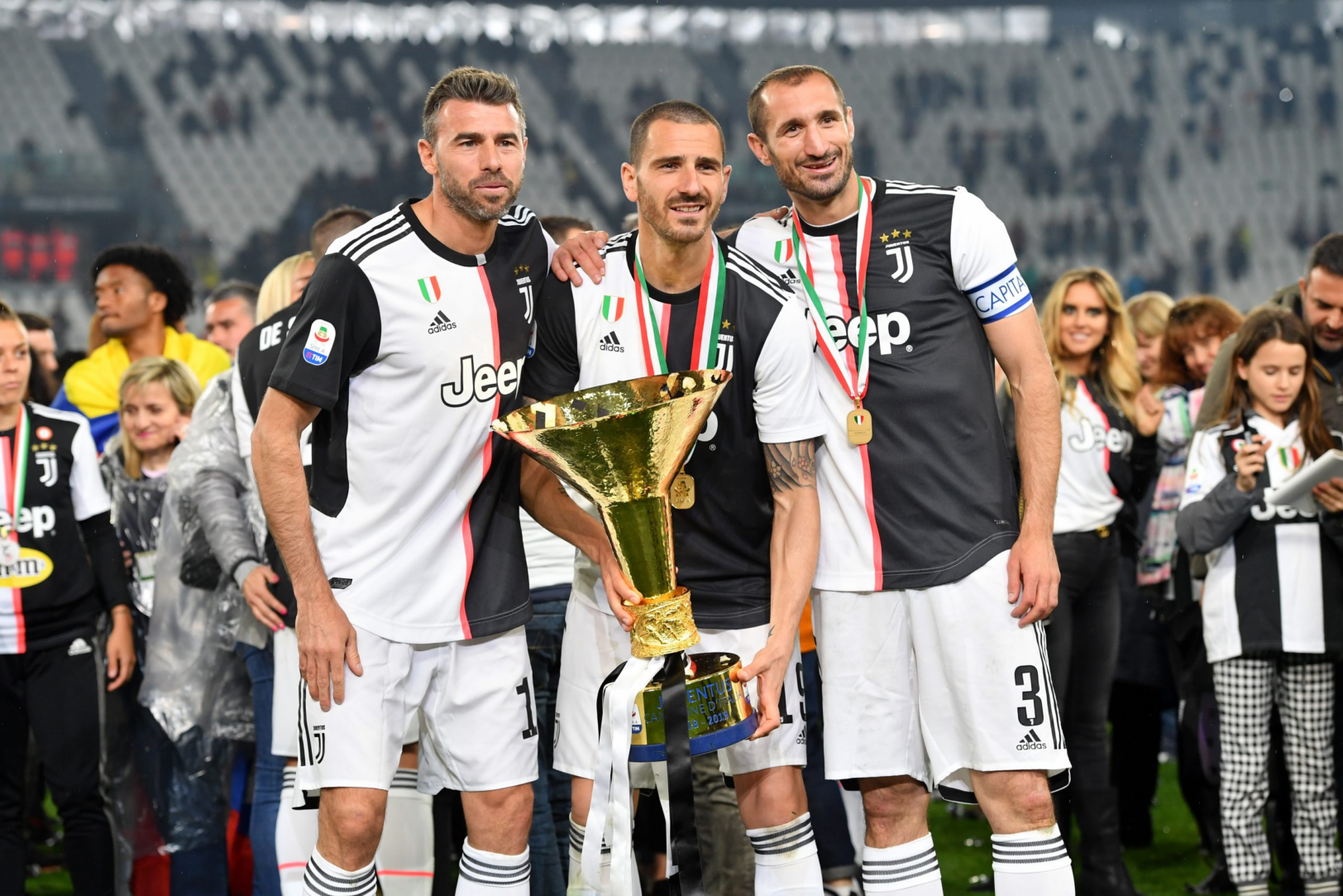 Bonucci, Barzagli et Chiellini