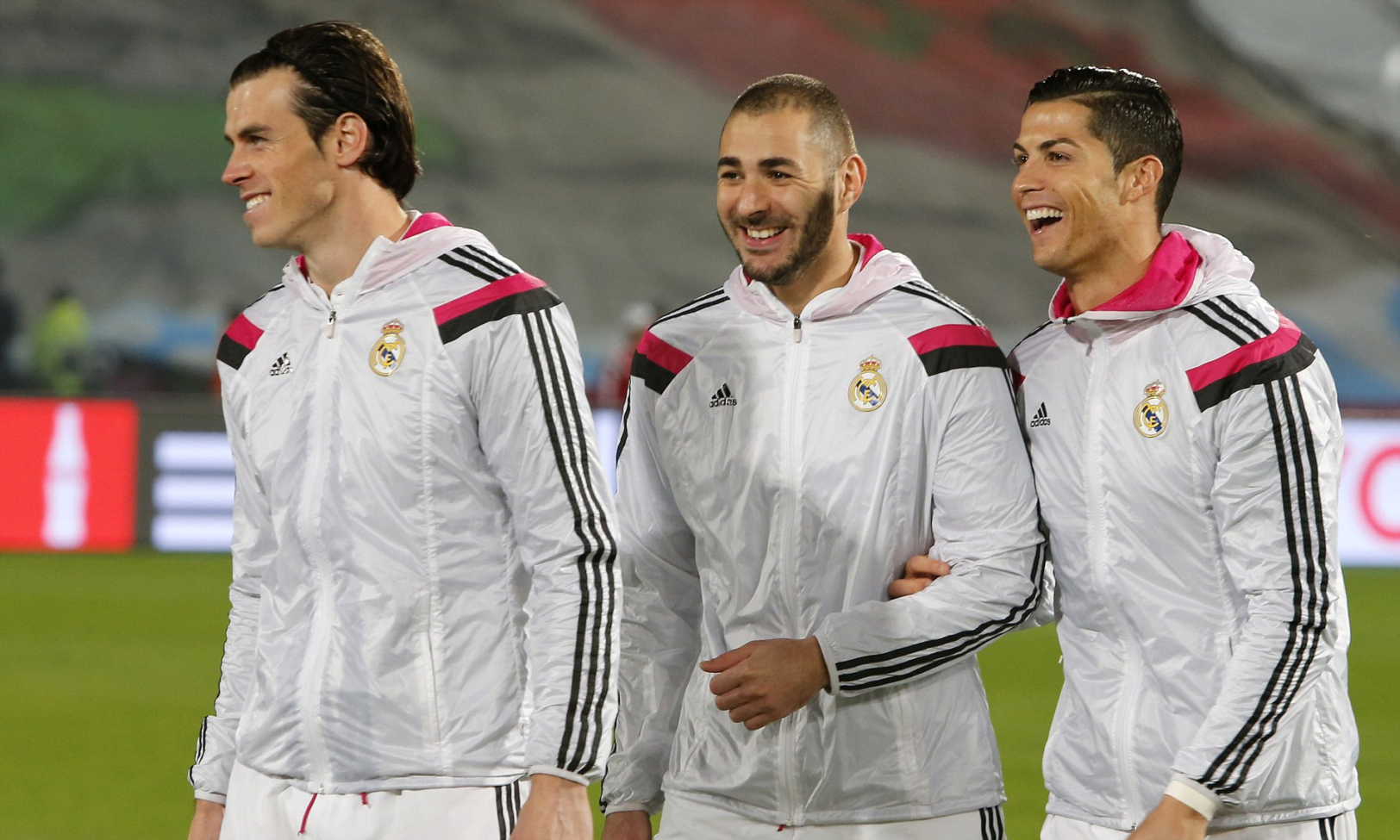 Karim Benzema, Cristiano Ronaldo et Gareth Bale.