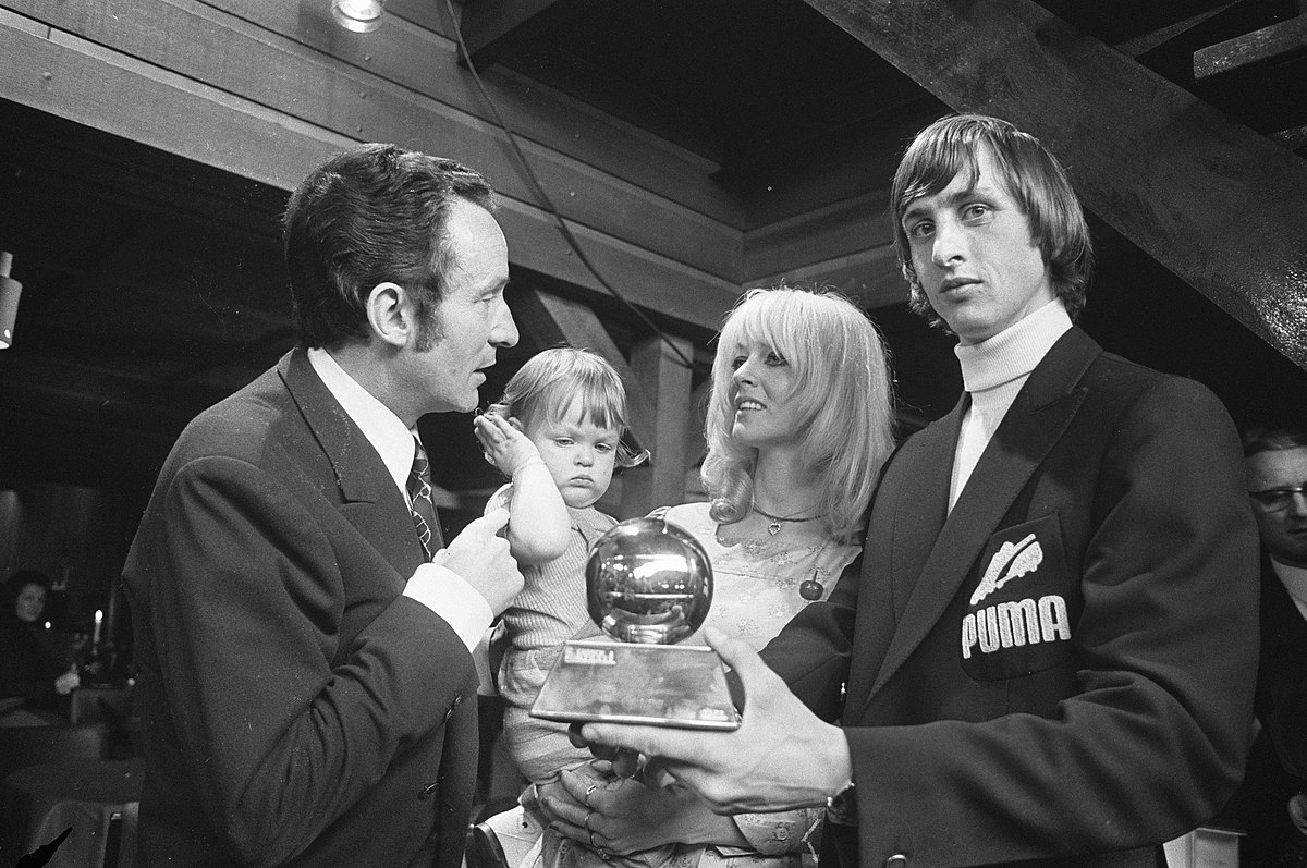 Johan Cruyff – Pays-Bas – 3 ballons d’or