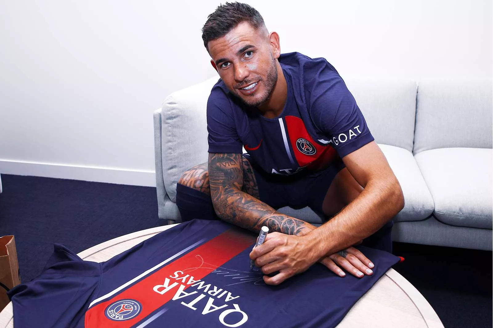 Lucas Hernandez avec le PSG