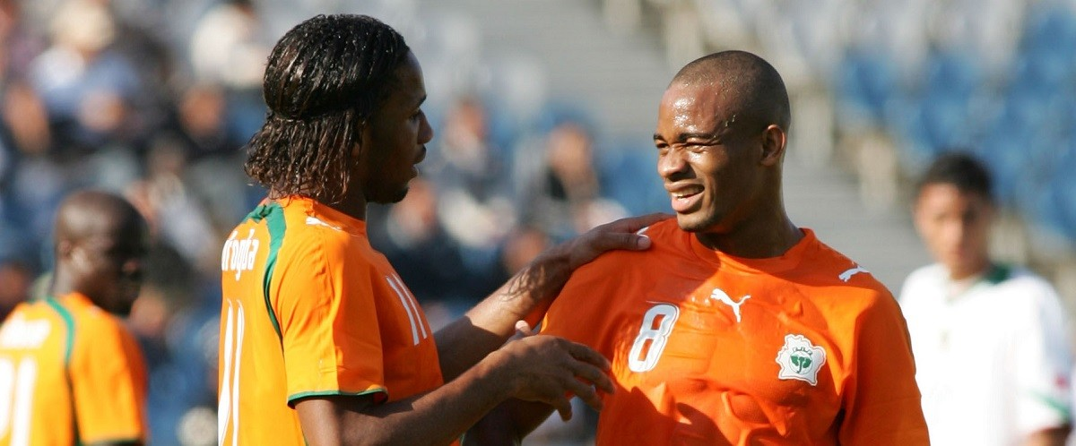 Bonaventure Kalou avec Drogba 