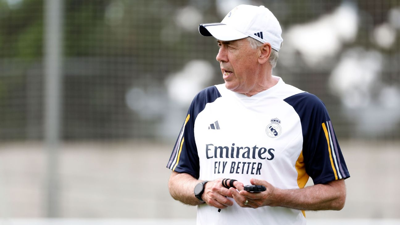 Ancelotti entrainement Real Madrid