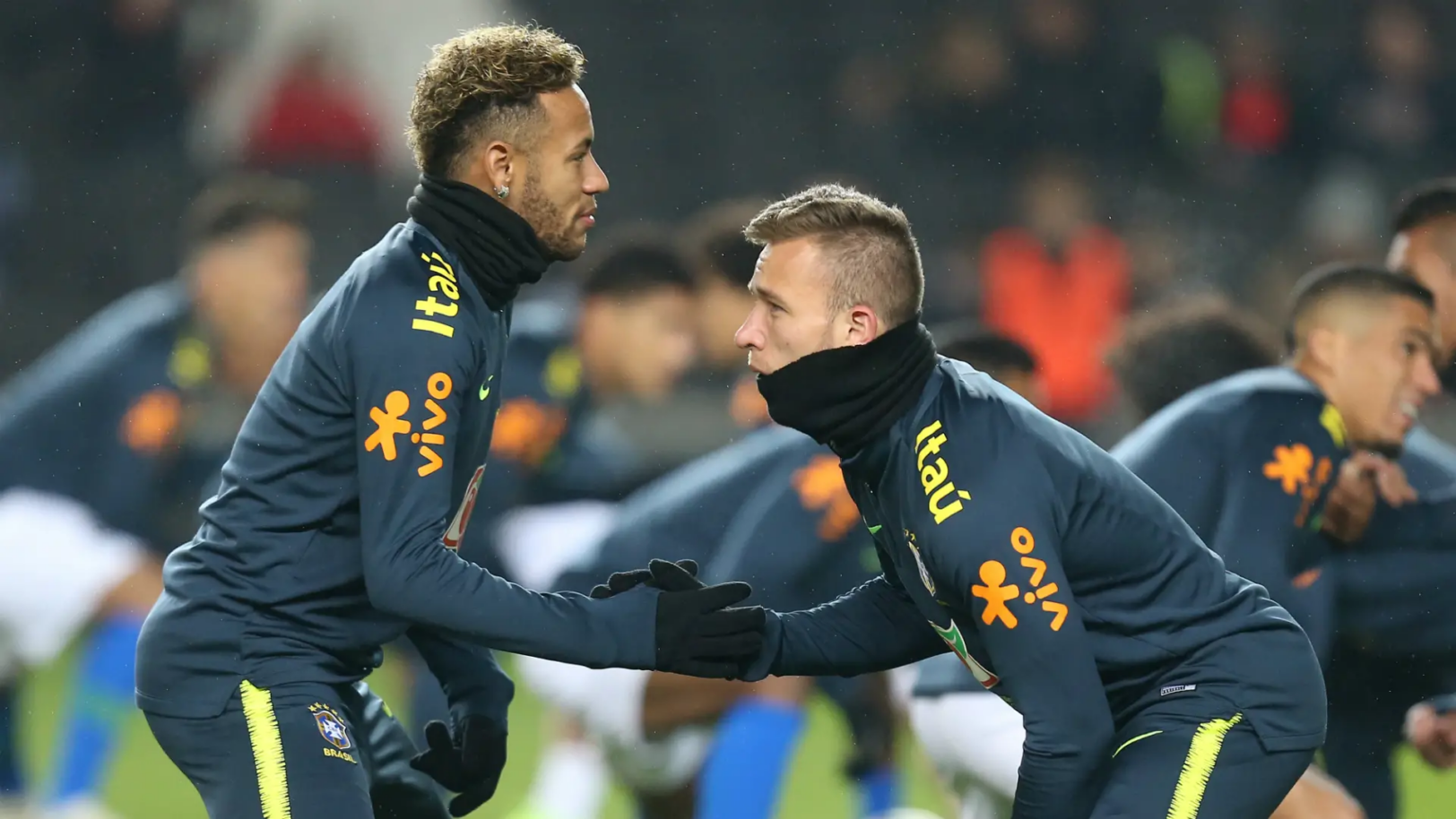 Arthur avec Neymar