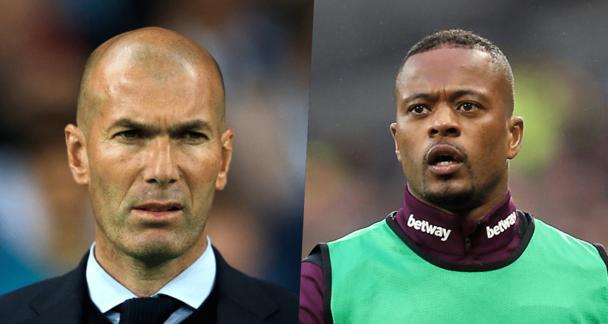 Evra avec Zidane 