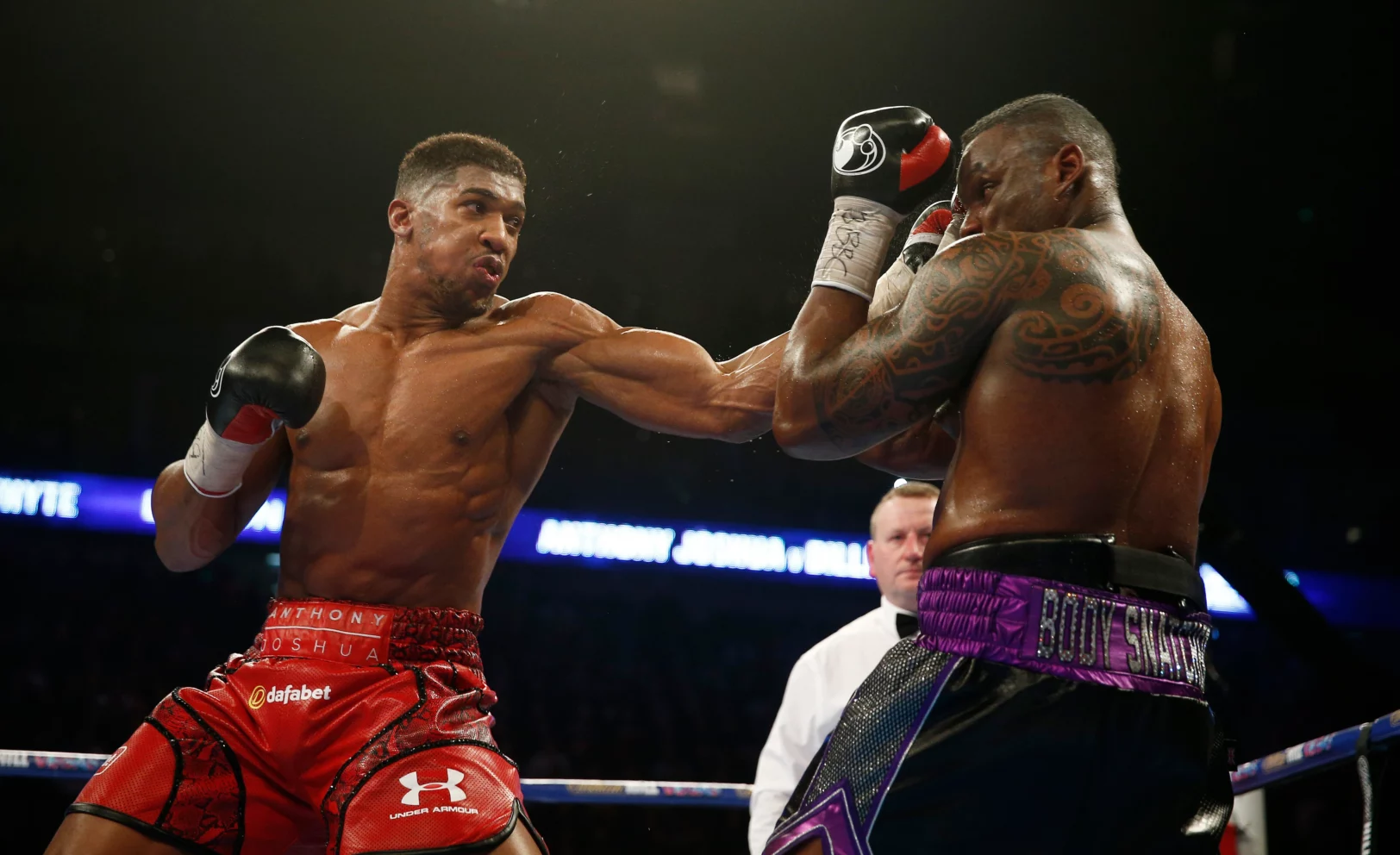 Anthony Joshua et Dillian White en 2015 