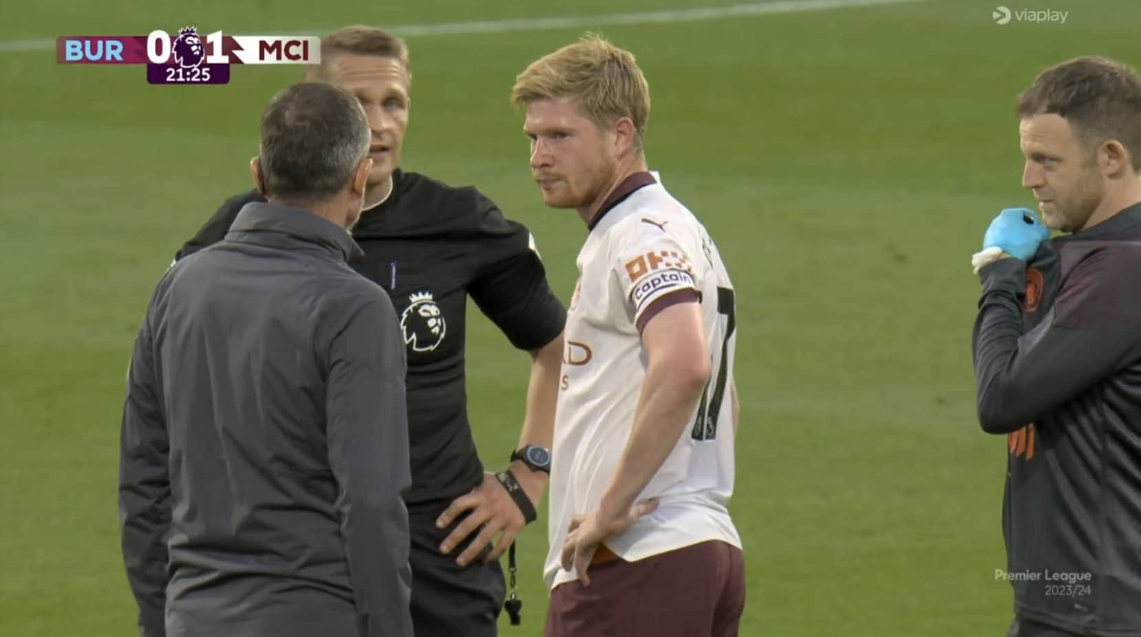 Terrible, blessé, Kevin De Bruyne abandonne la partie entre Burnley et Man City