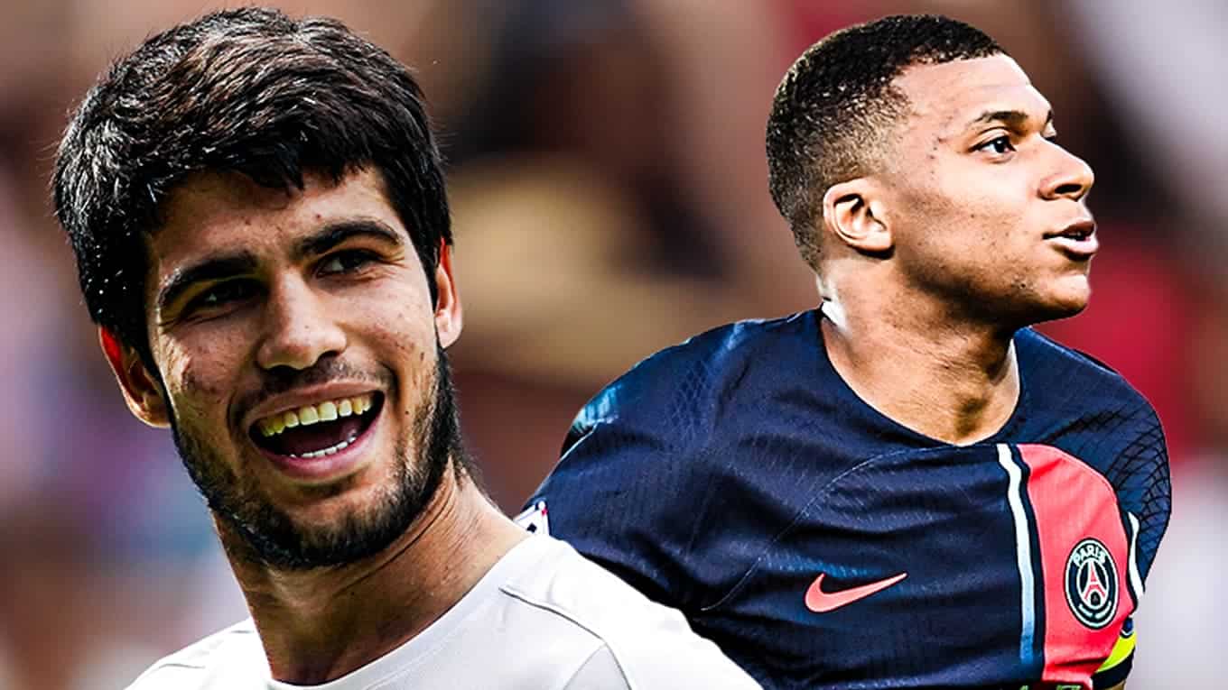 Carlos Alcaraz reve de voir Kylian Mbappe signer au Real Madrid 1685536