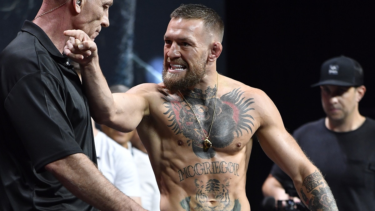 Conor McGregor UFC en colere