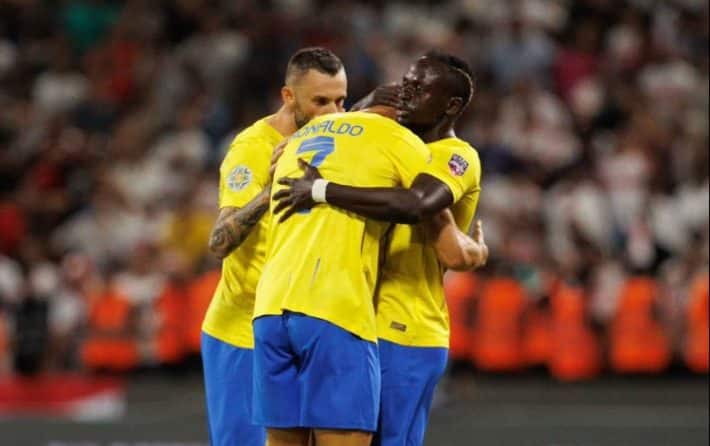 Coupe arabe des clubs champions Al Nassr sauve par Ronaldo lors des debuts de Mane 1 e1691089829480 710x446 1