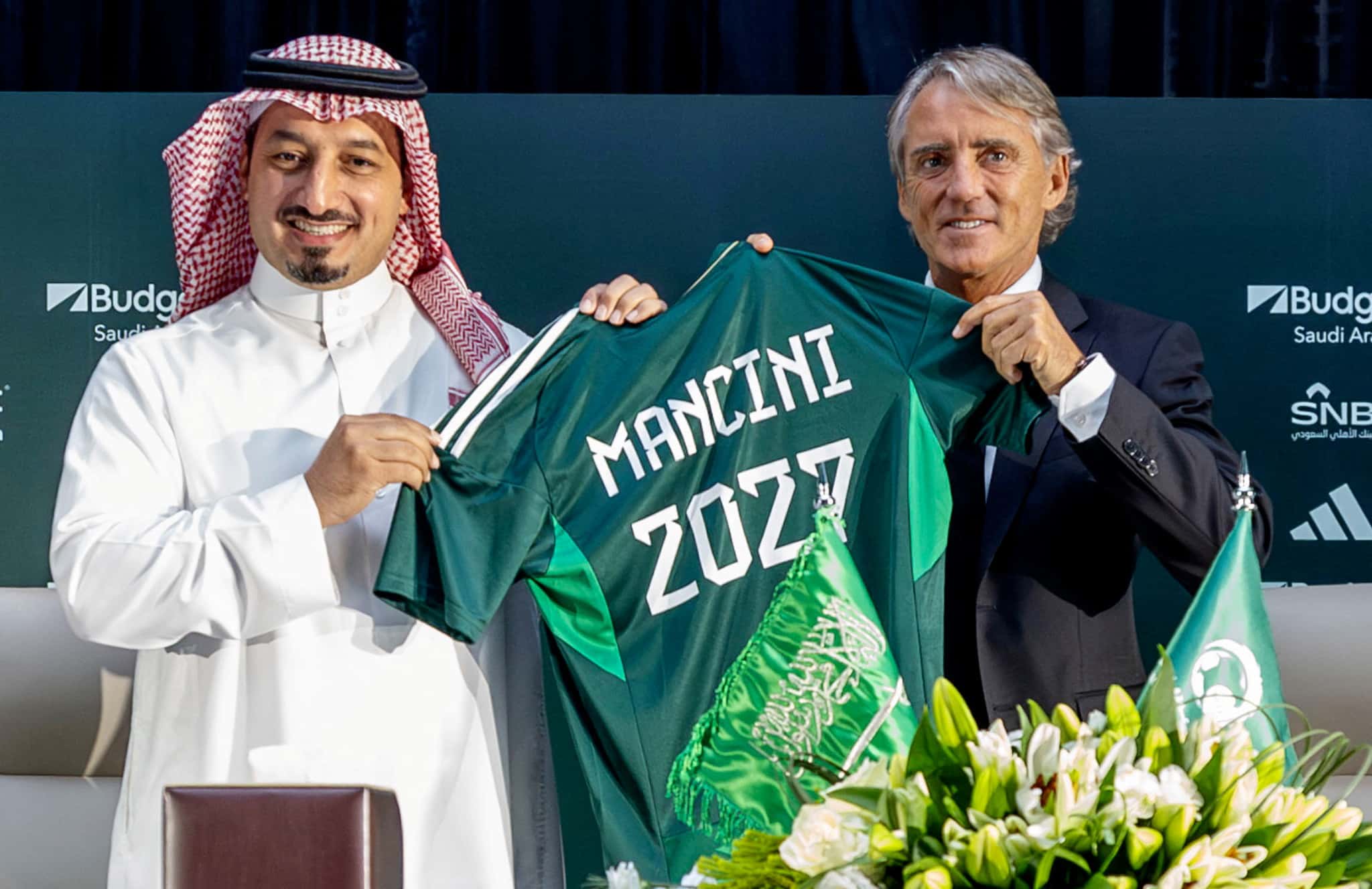 Arabie Saoudite : Mancini dévoile son premier objectif avec les Faucons Verts