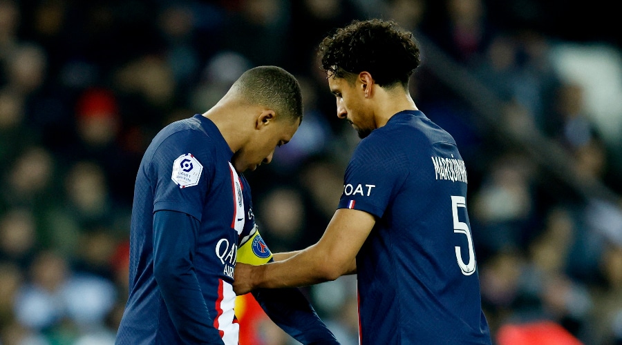 Kylian Mbappe et Marquinhos