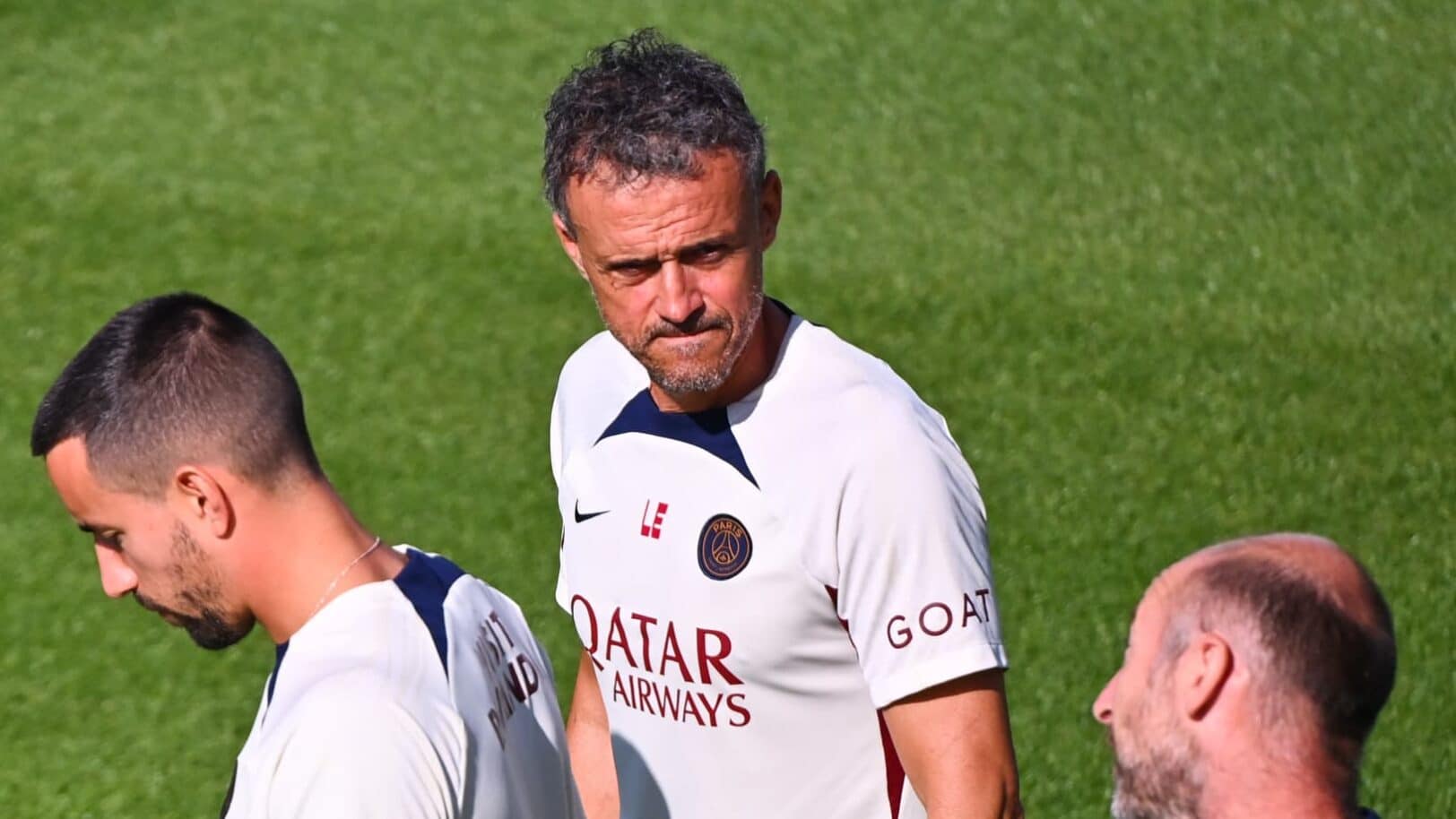 Luis Enrique pendant un entrainement du PSG le 11 aout 2023 1687915 1