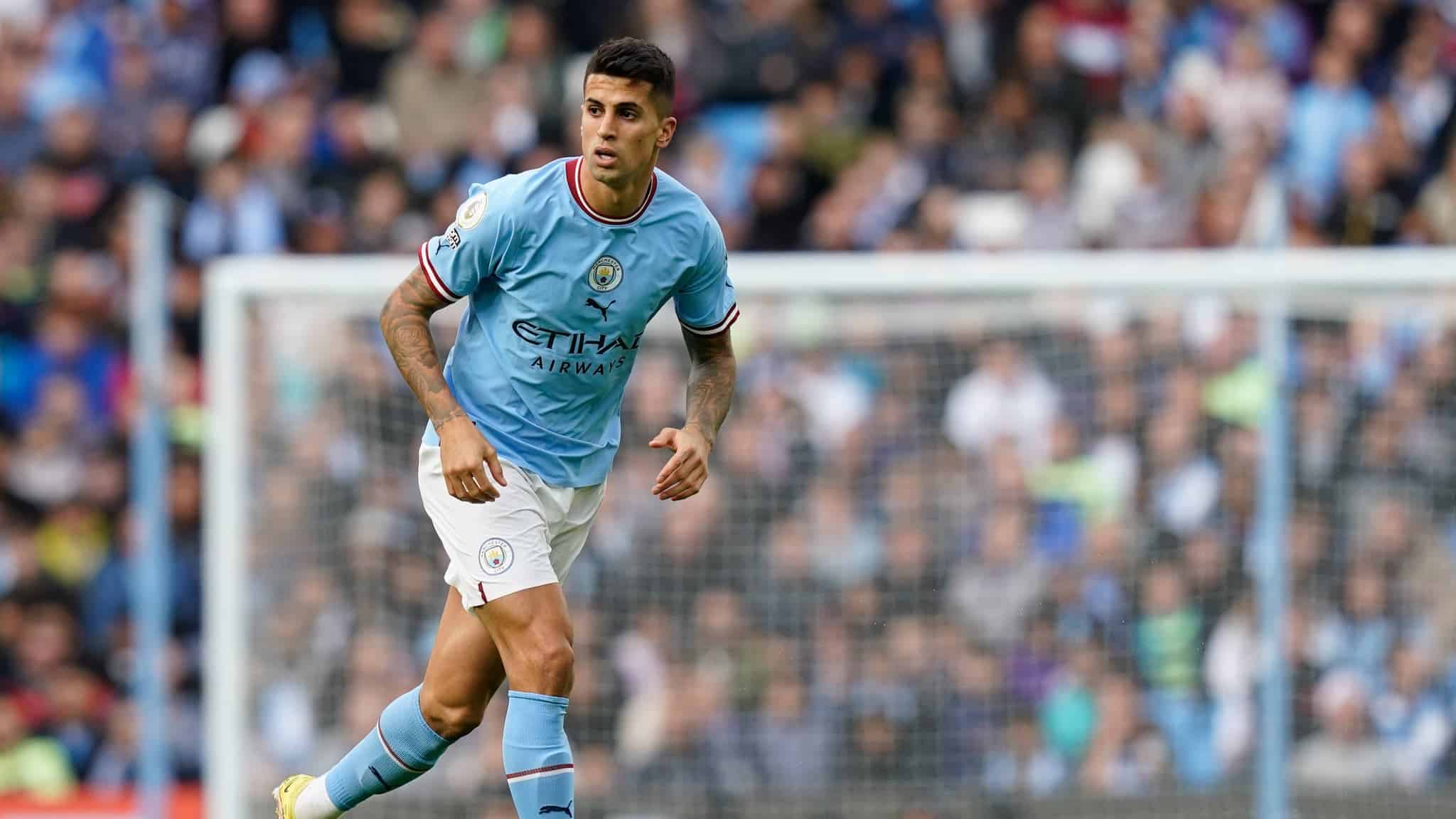 Manchester England 22nd October 2022 Joao Cancelo of Manchester City during the Premier League match at the Etihad Stadium Manchester 1684118