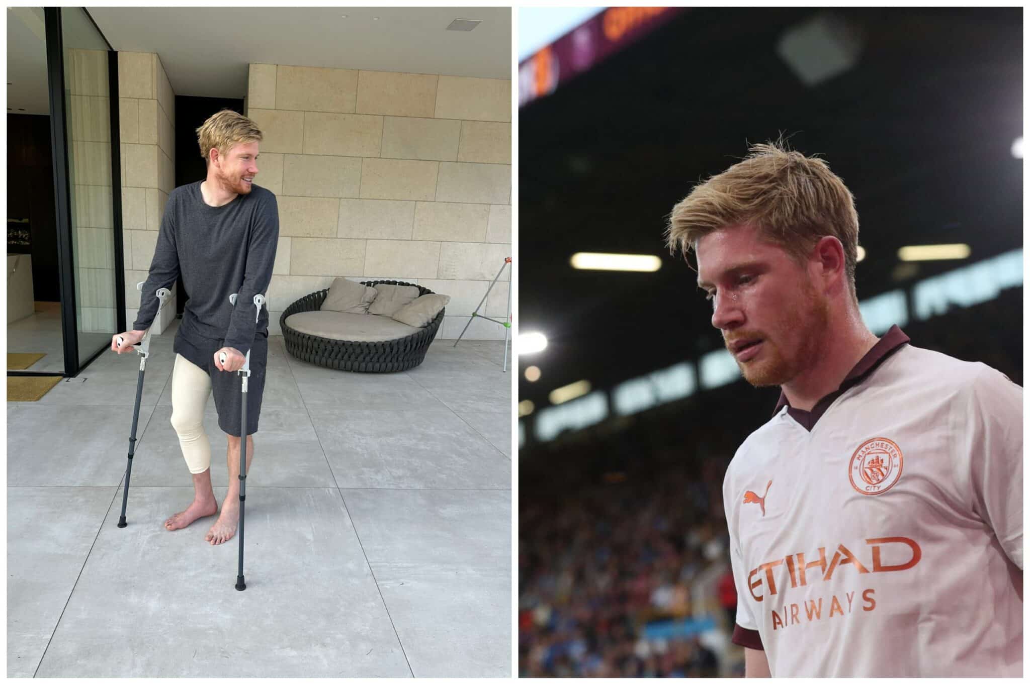 Manchester City: Des images terrifiantes, De Bruyne donne de ses nouvelles après la blessure !
