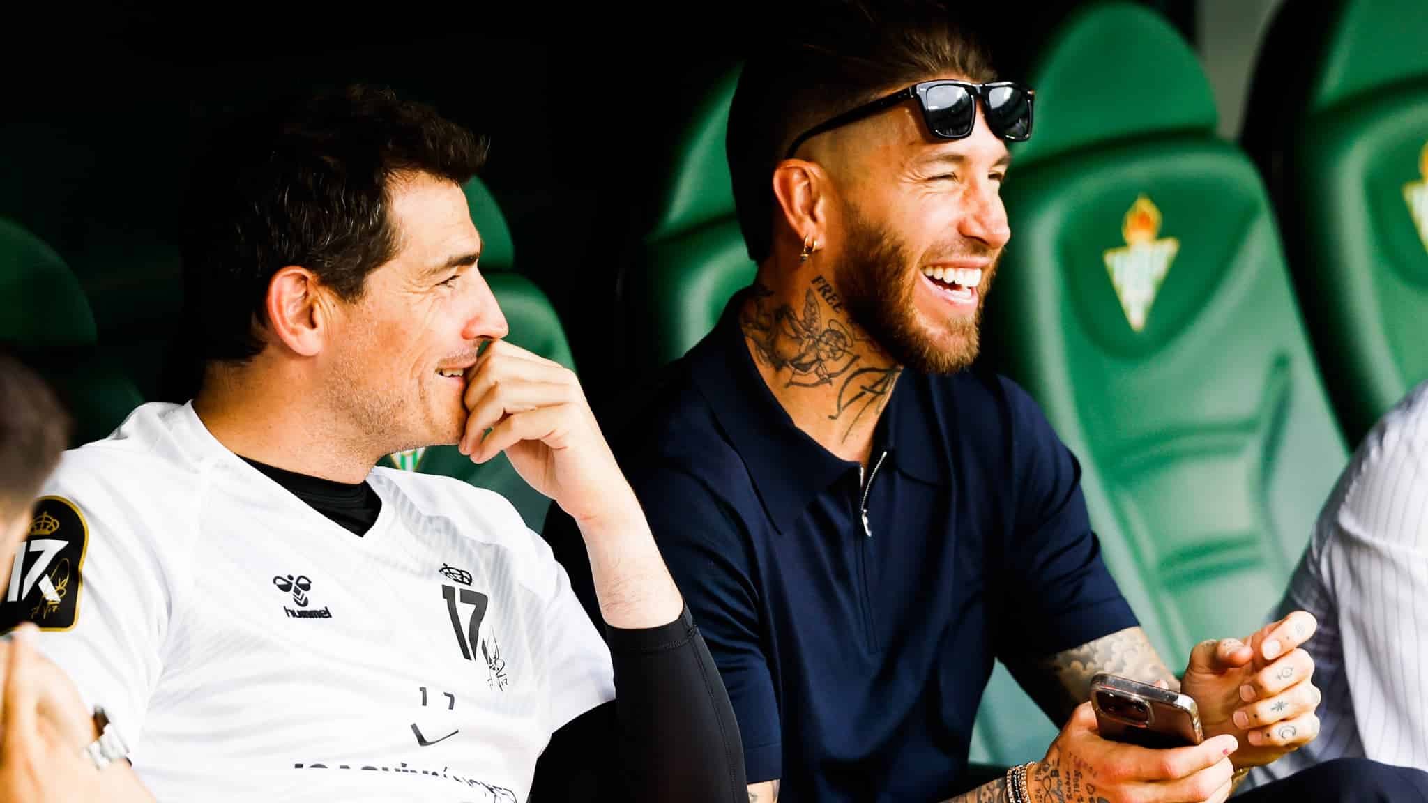 Sergio Ramos aux cotes d Iker Casillas a Seville le 6 juin 2023 1683094