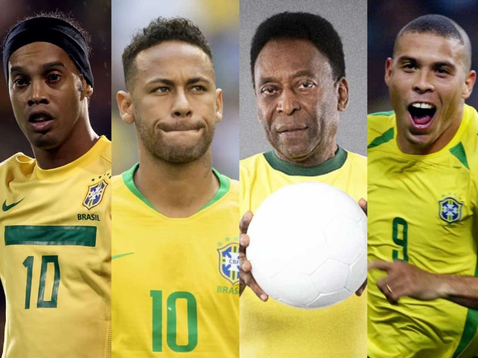 Ronaldinho 4e, Kakà 8e, le nouveau TOP 20 des meilleurs joueurs brésiliens de l’histoire