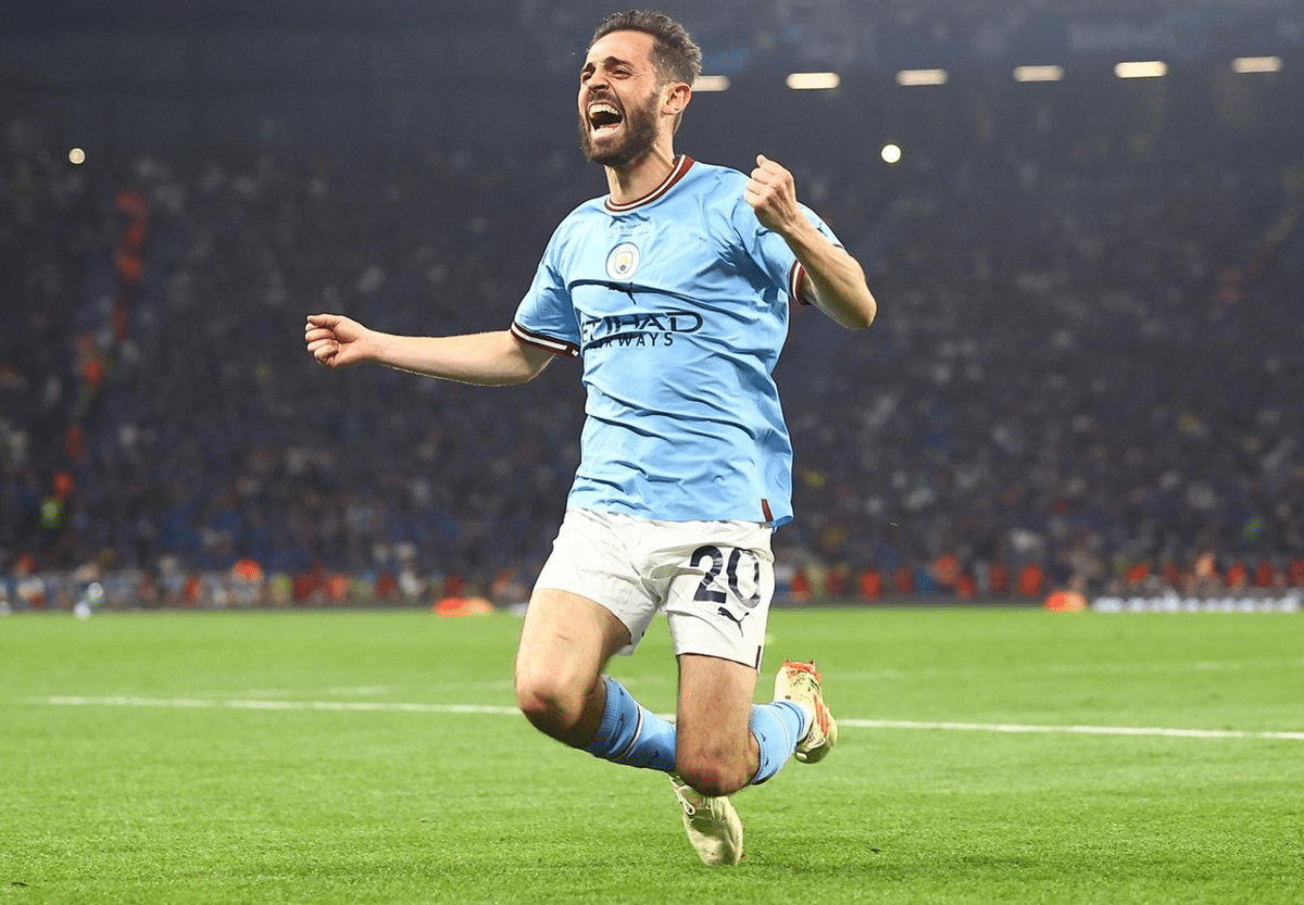 Bernardo Silva avec Manchester City