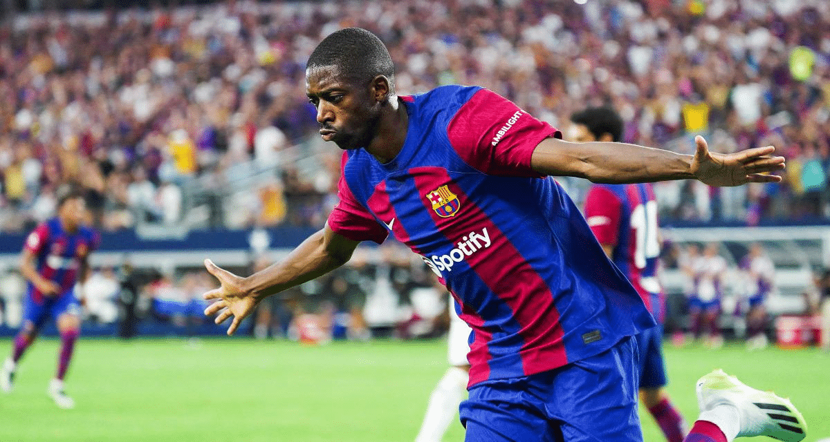 Ousmane Dembélé avec le Barça 