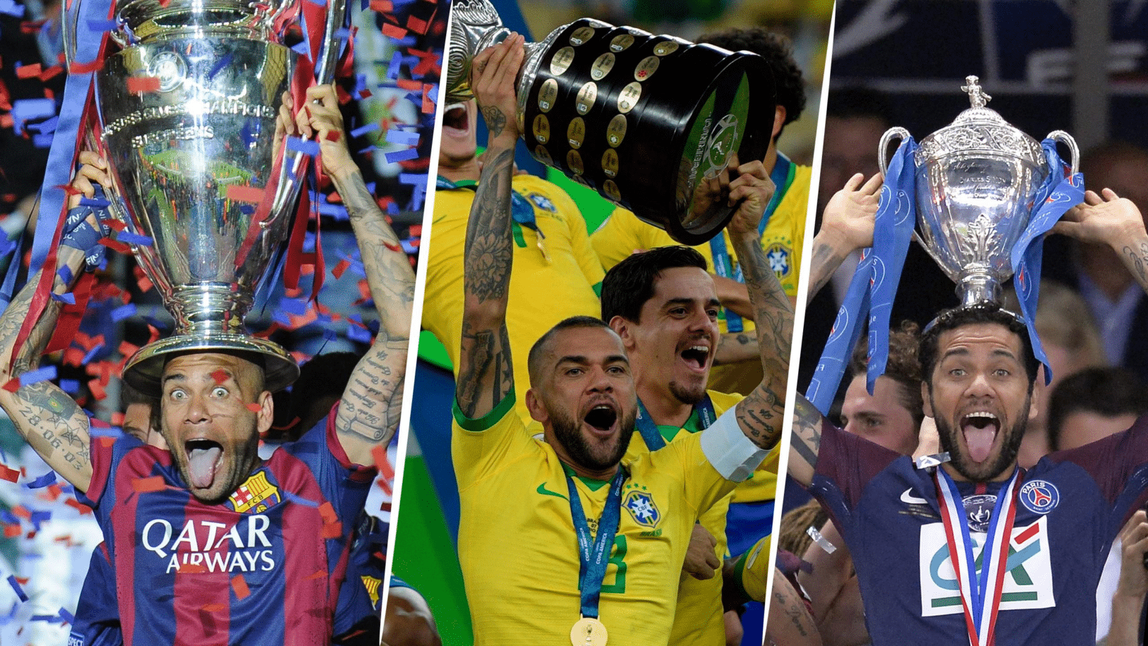 2. Dani Alves : 43 trophées