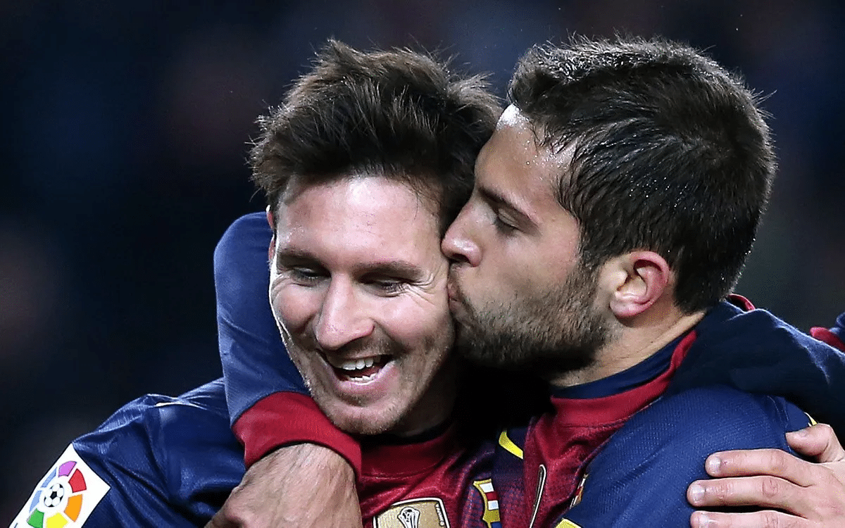 Bisous de Messi à Alba 